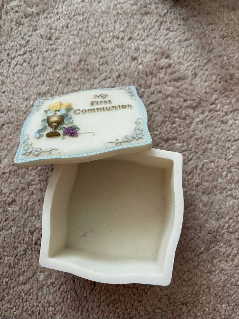 My First Communion Decorative Keepsake Box - Cream & Gold